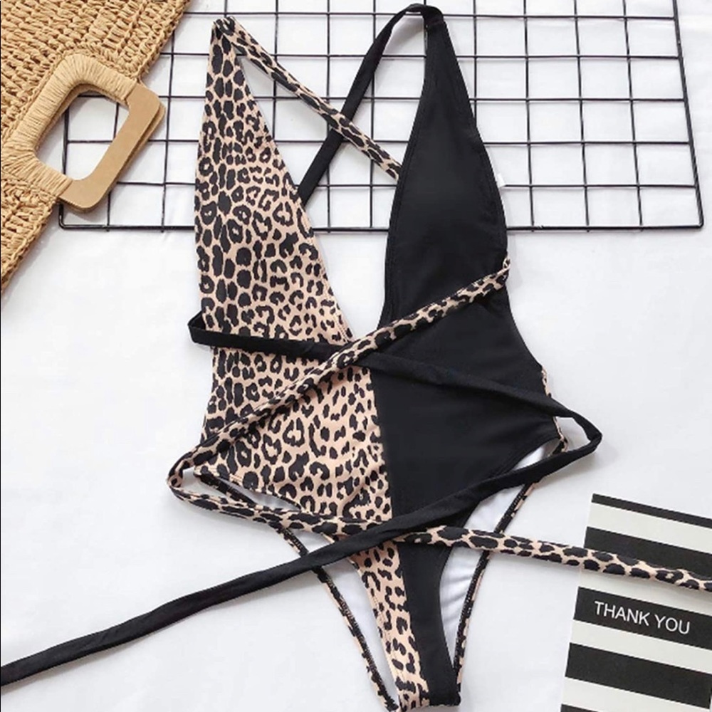 Women Cheetah Leopard Printed One Piece